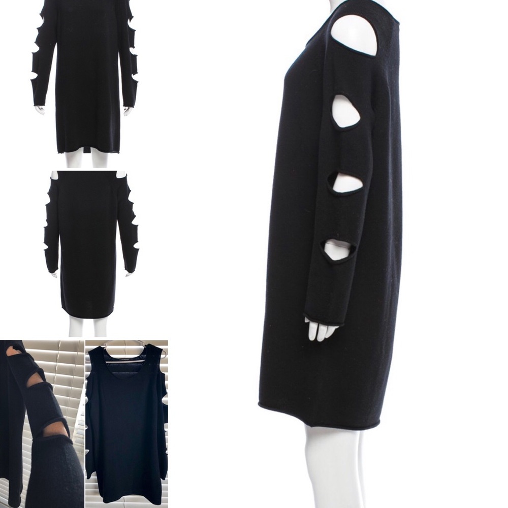 Tess Giberson knit wool cut out mini dress